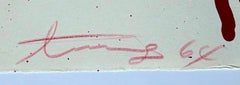 Walasse Ting - « Red Thing », tiré de « Fortune Kookie VII », lithographie, signée à la main, AP/TP