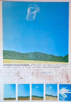 Dennis Oppenheim - Whirlpool - Eye of the Storm -Lithograph Signed/N Land art