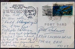 Ed Ruscha - signed letter to artist Bill Radawec: "I Forged Your Signature"