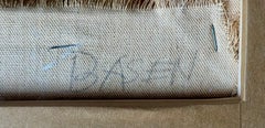 Dan Basen - untitled Zipper painting, zipper and paint on canvas, Signed, Framed