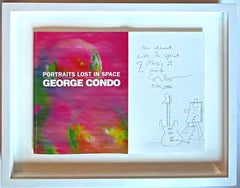 George Condo - original signed drawing "With the Spirit of Music in Mind" Framed