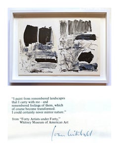 Joan Mitchell - Lithographie expressionniste abstraite (édition de luxe signée à la main, n° 30)