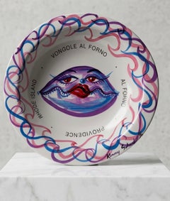 Kenny Scharf – seltener Keramikteller aus Italien in limitierter Auflage – „Vongole Al Forno“