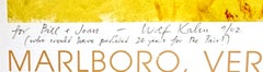 Wolf Kahn – seltenes Marlboro-VT-Poster (von Wolf Kahn herzlich signiert und mit einer Widmung versehen)