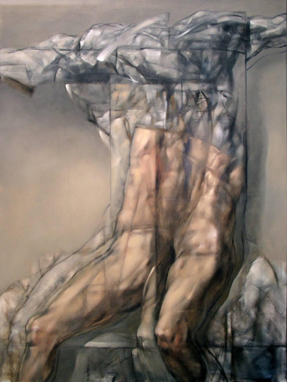 Bruce Samuelson Figurative Painting - 9-1 Untitled