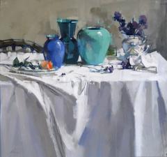 Blue Vases and Violet