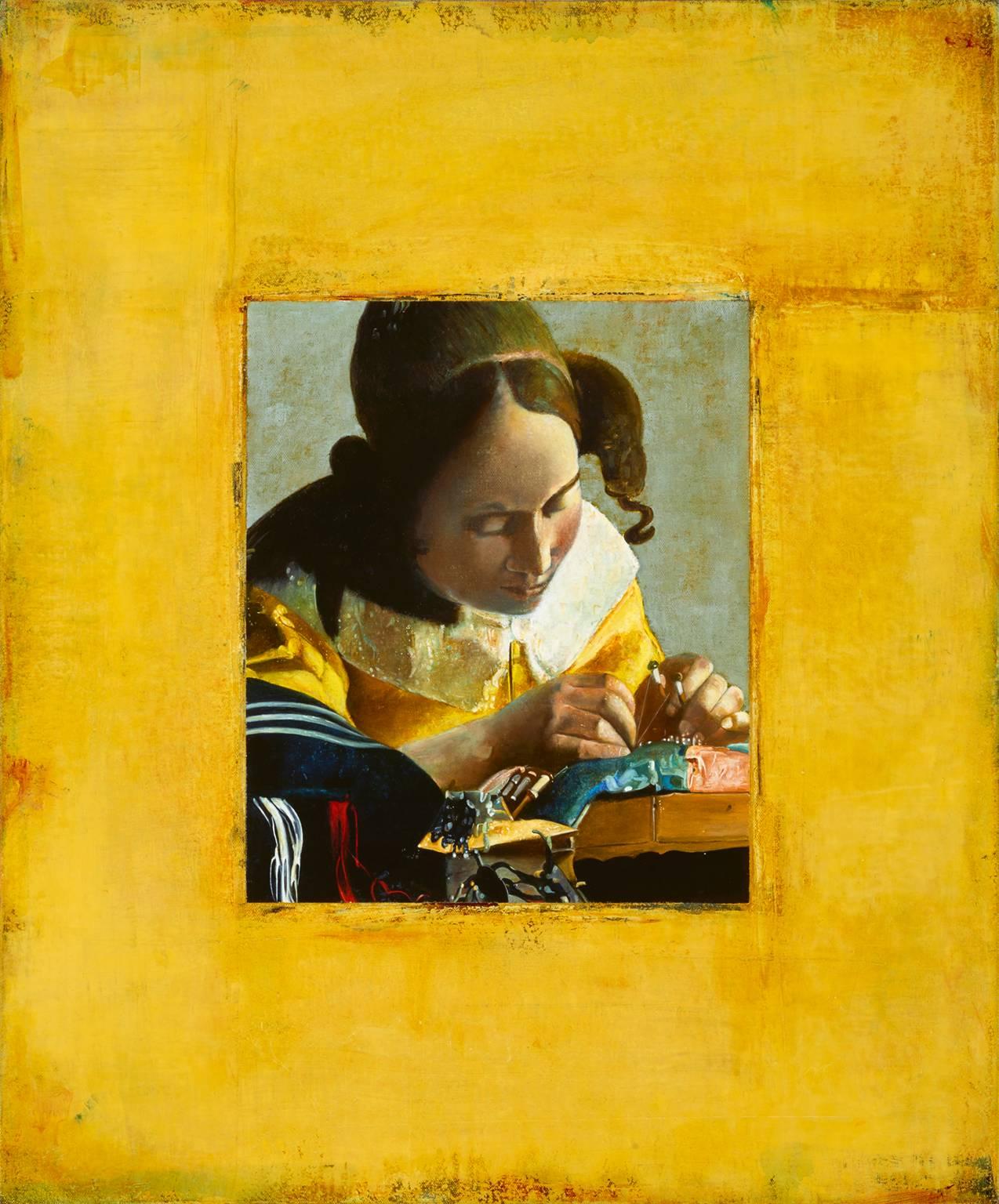 Vermeer Encircled - Painting by Tim Merrett