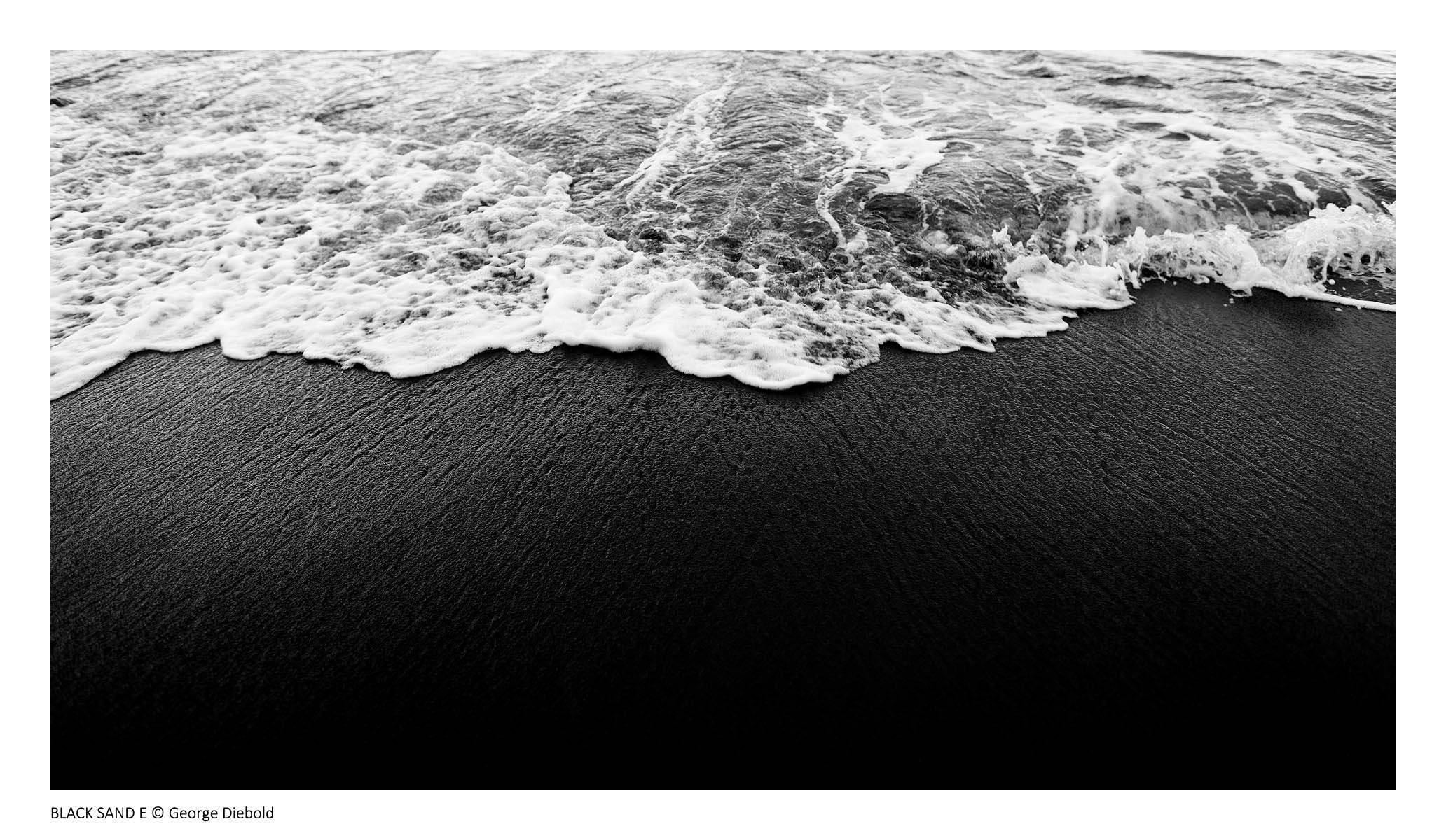 Black sand E - Photograph by George Diebold