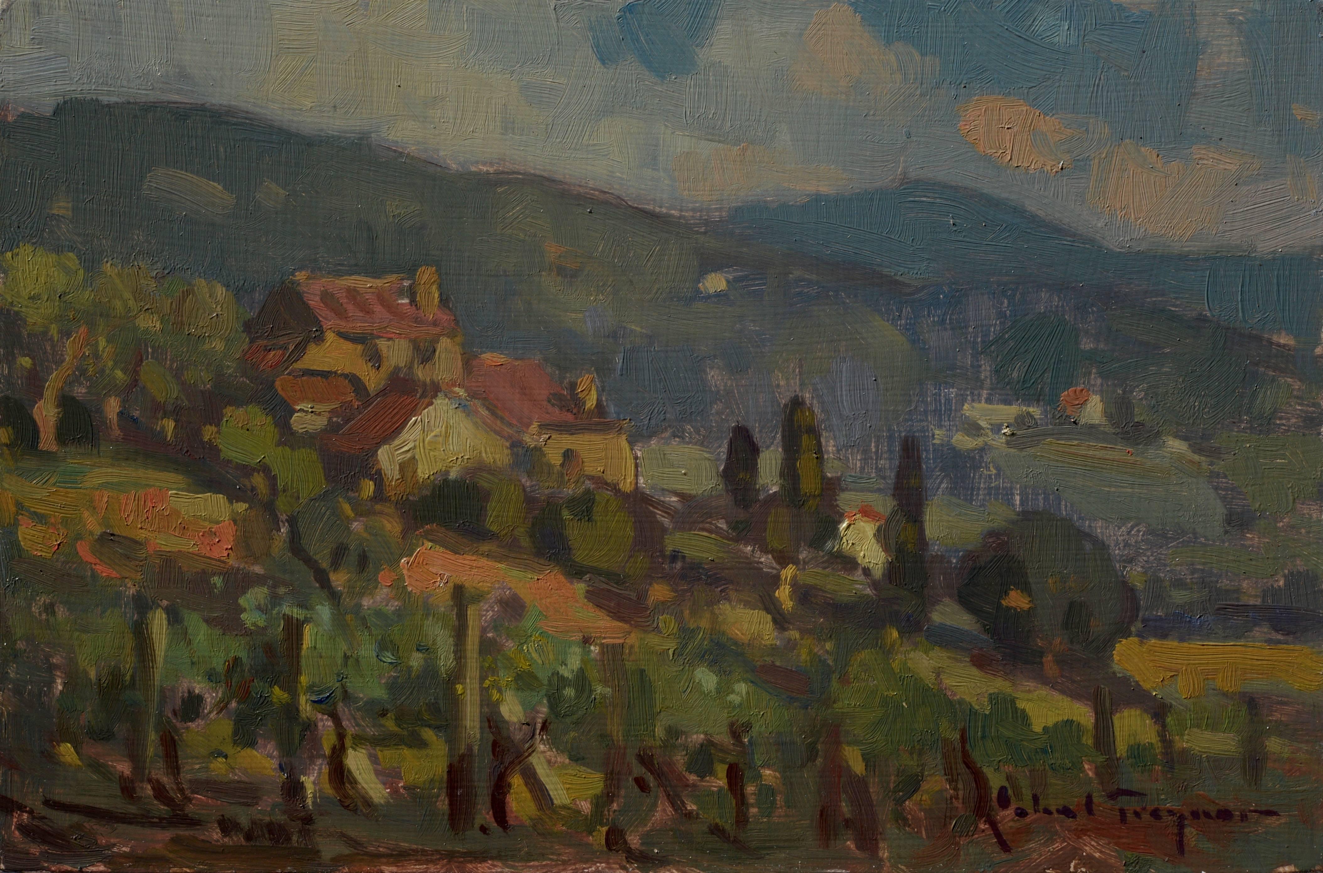 John C. Traynor Landscape Painting - Tuscan Farm