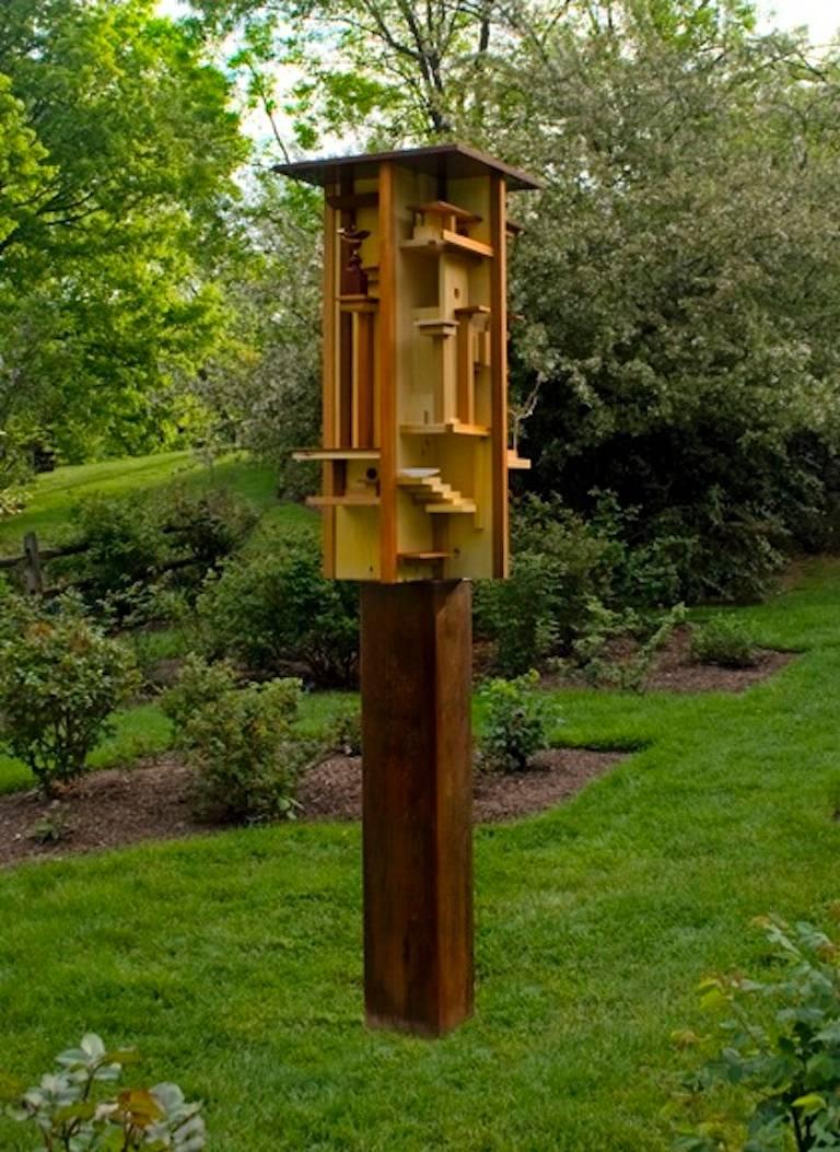 Tom Holmes Abstract Sculpture - Bird House City