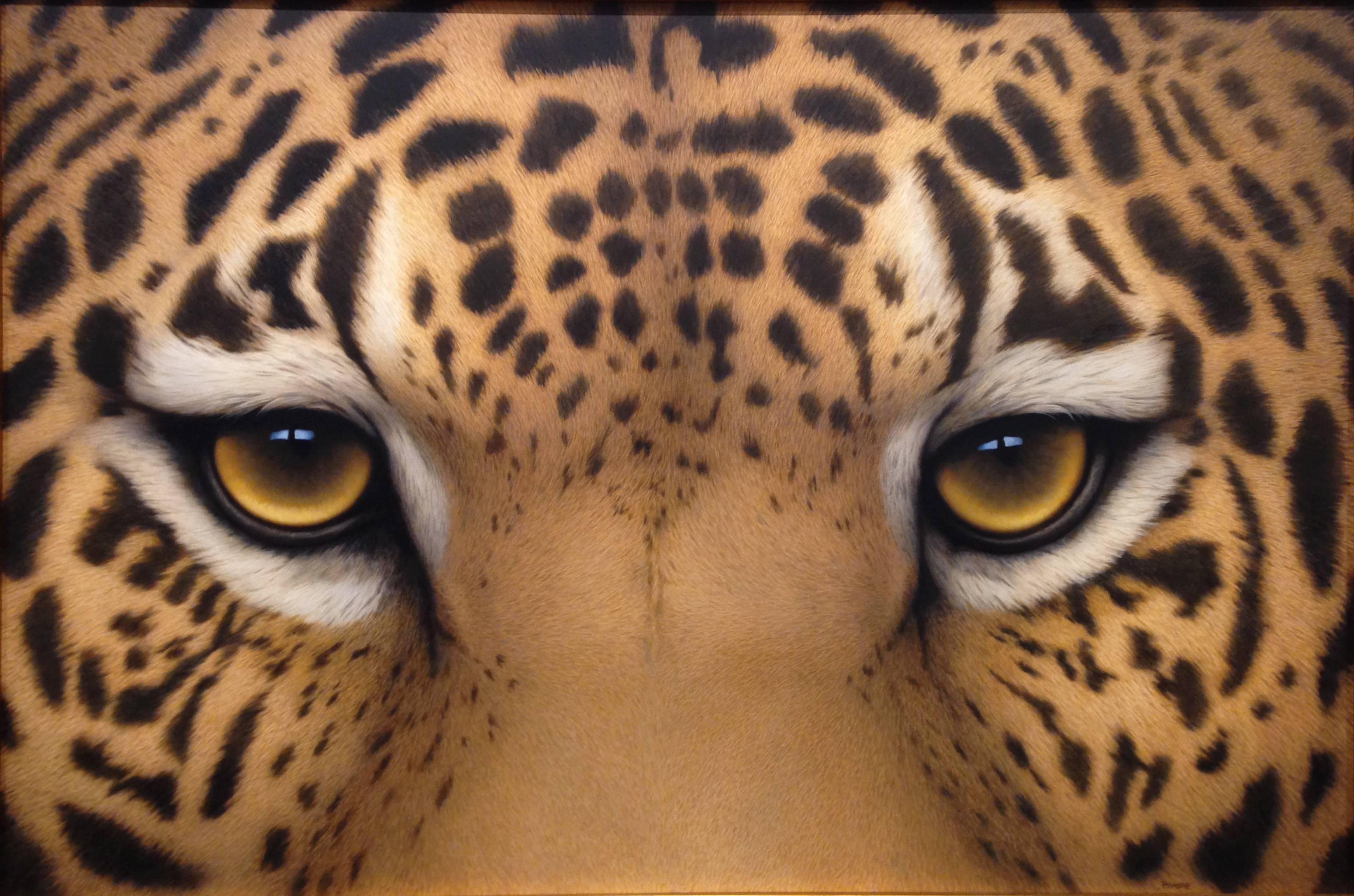 Tom Palmore Animal Painting - Jaguar Eyes