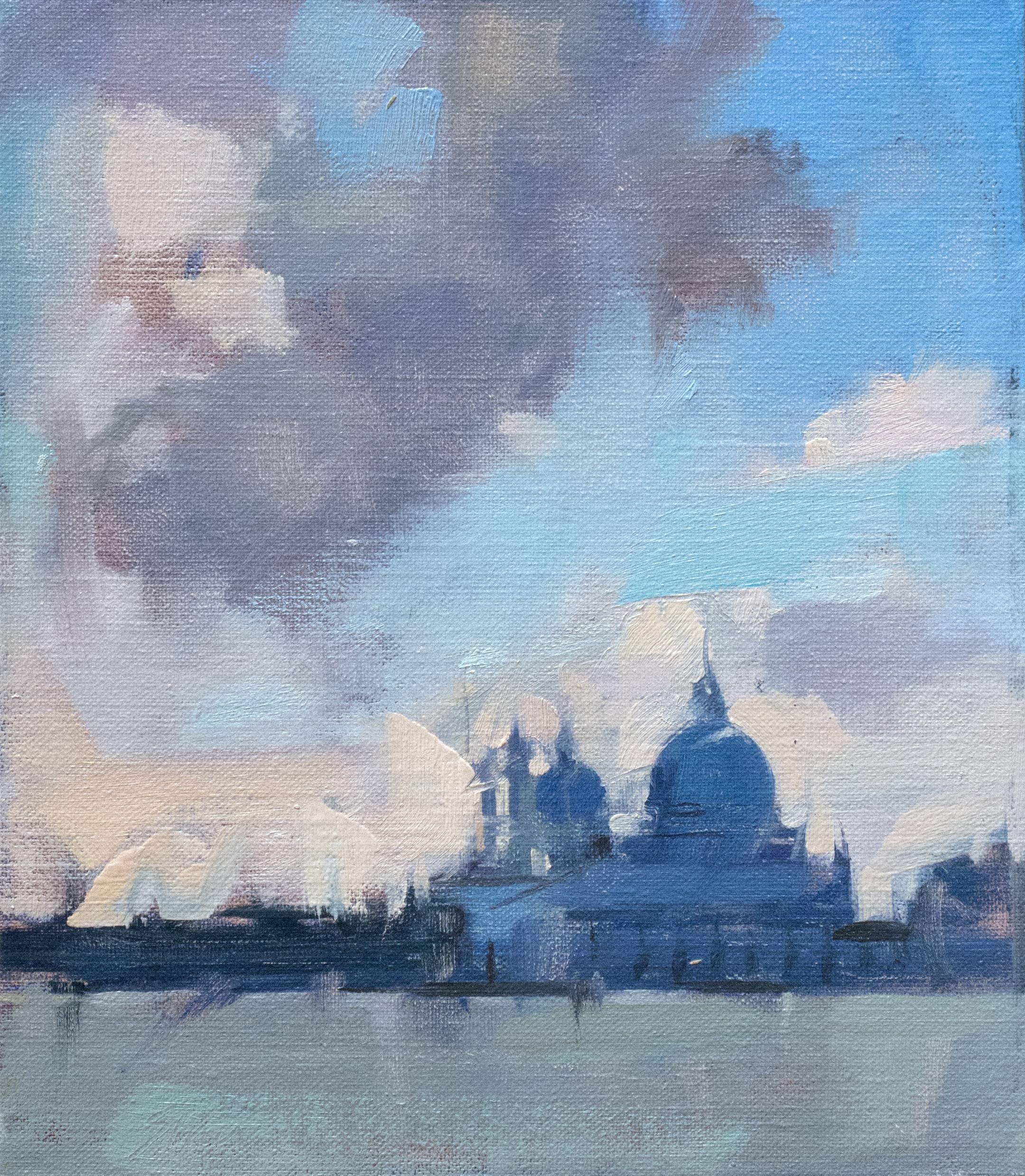 Maggie Siner Landscape Painting - Punta Clouds