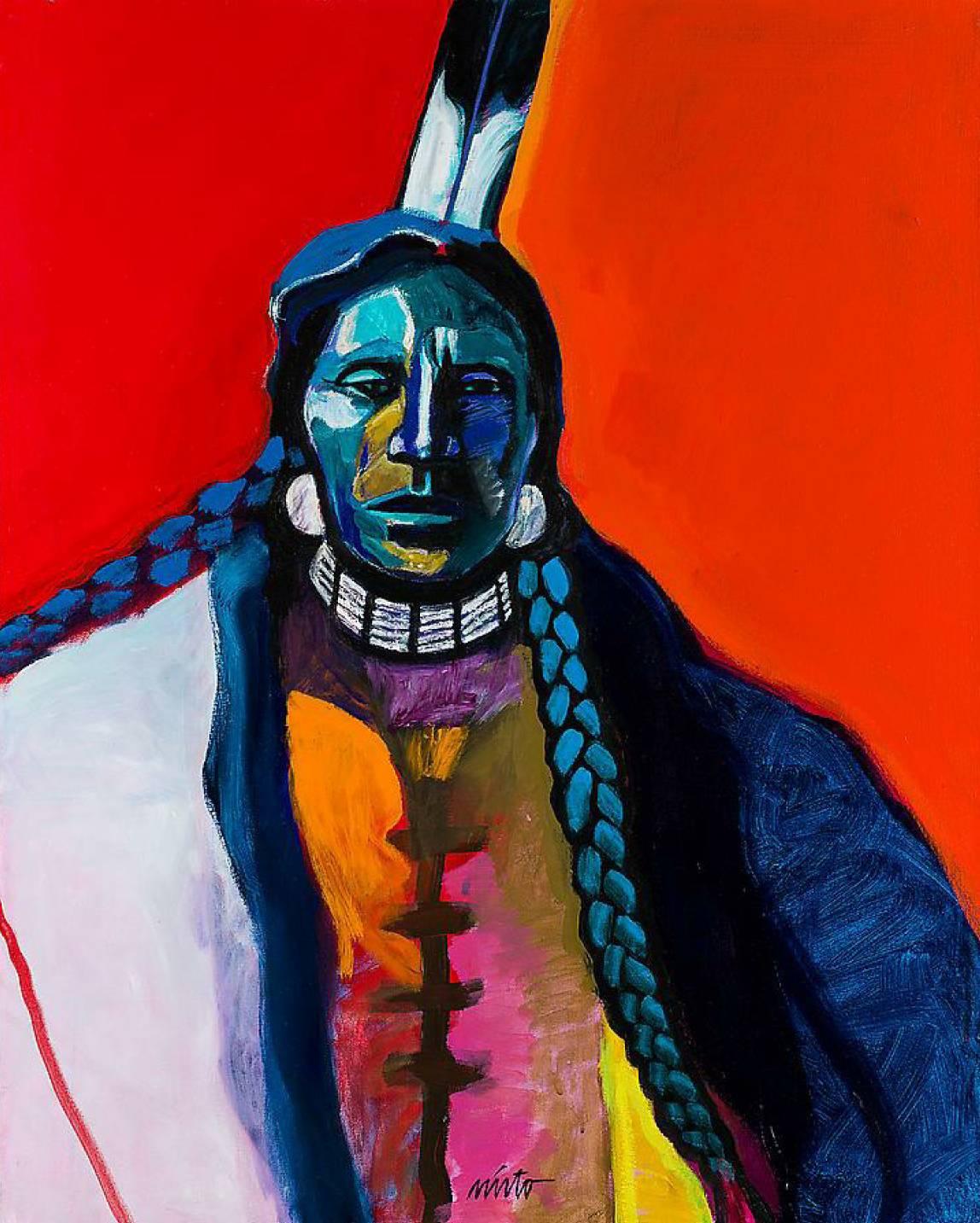 John Nieto Figurative Painting - Iron Eagle
