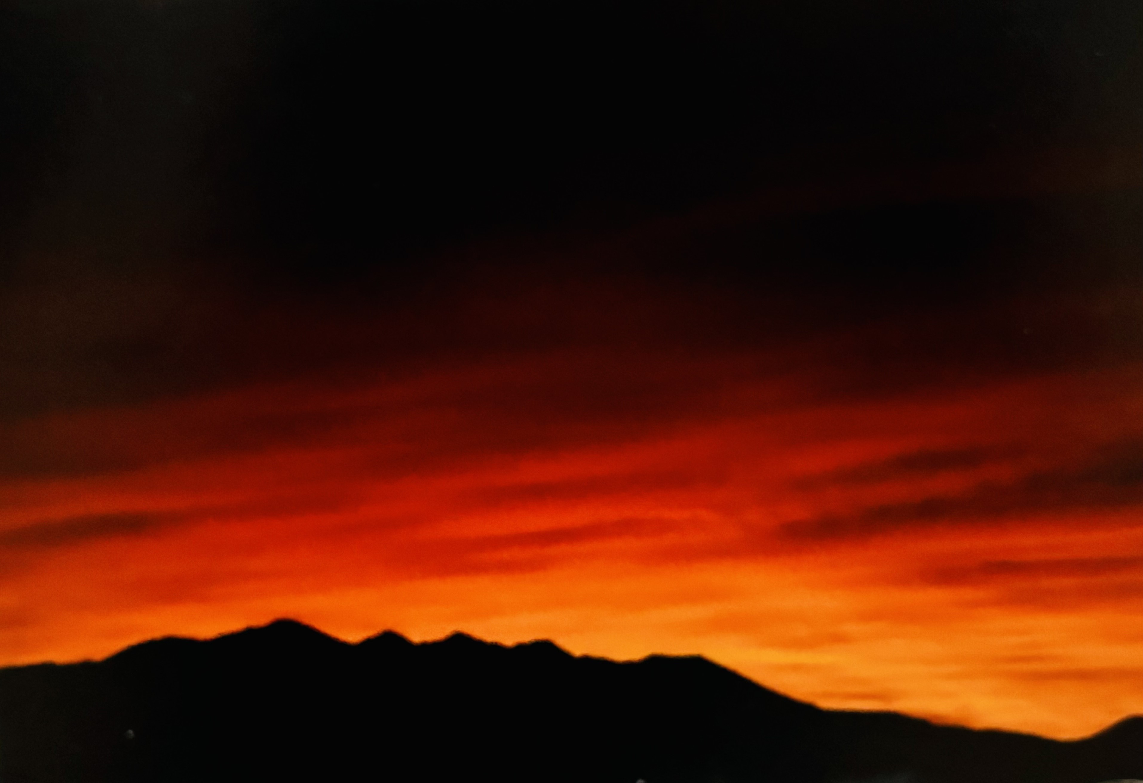 Symphony in Firelight - Contemporary Mountain Sunset Fine Art Photography