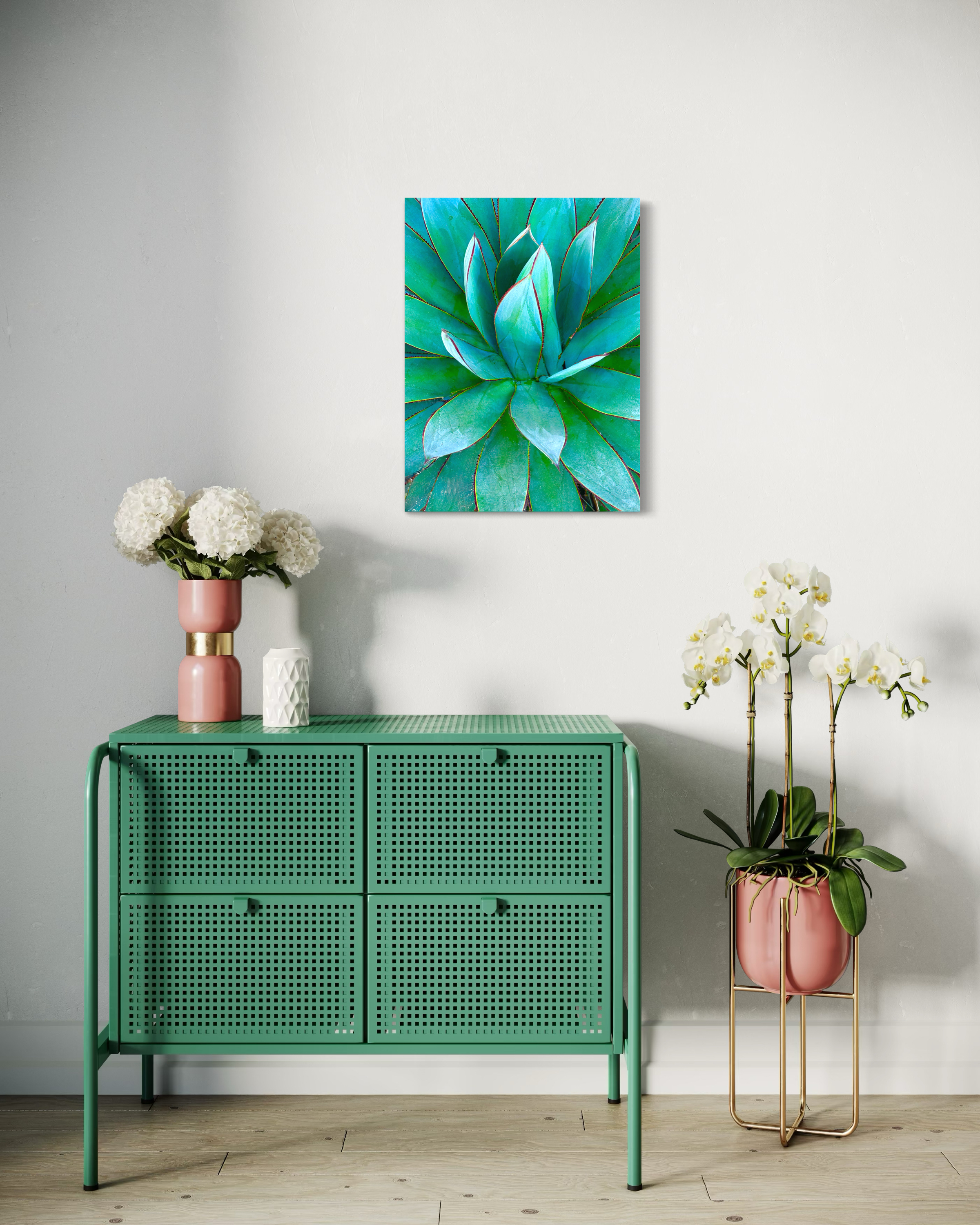 Crowned in Sea Light - Contemporary Agave Botanical Fine Art Photography