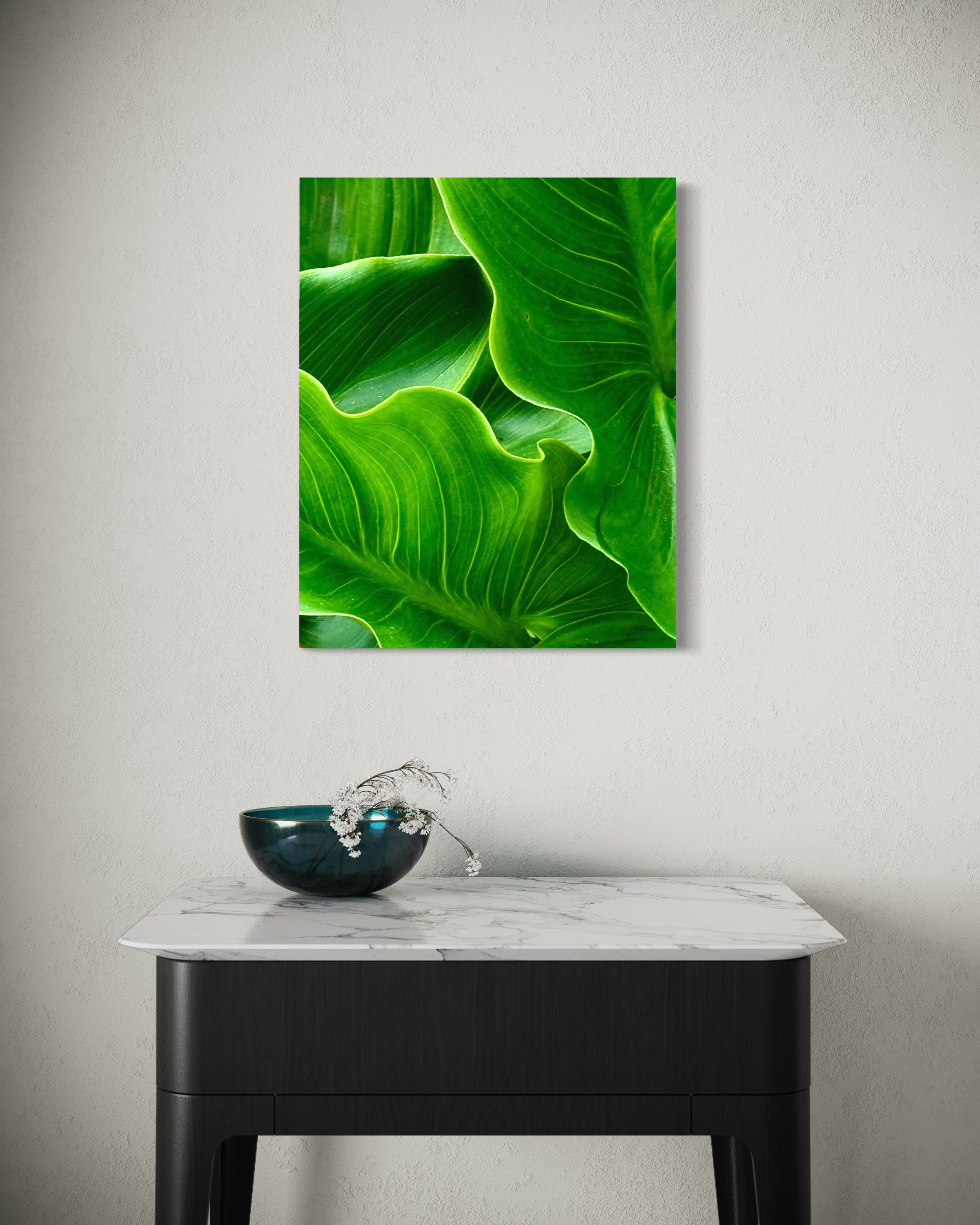 The Unfolding - Fotografia artistica contemporanea con soggetti botanici in tonalità di verde