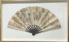 Add Fan from the 1920's for the Café Riche in Paris