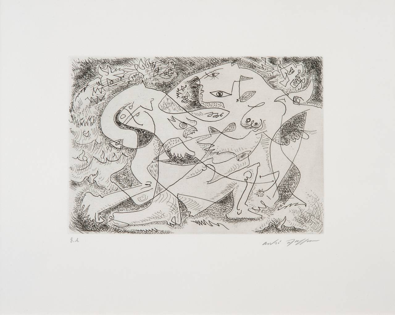 Numéro de réfèrence 87 - Print by André Masson