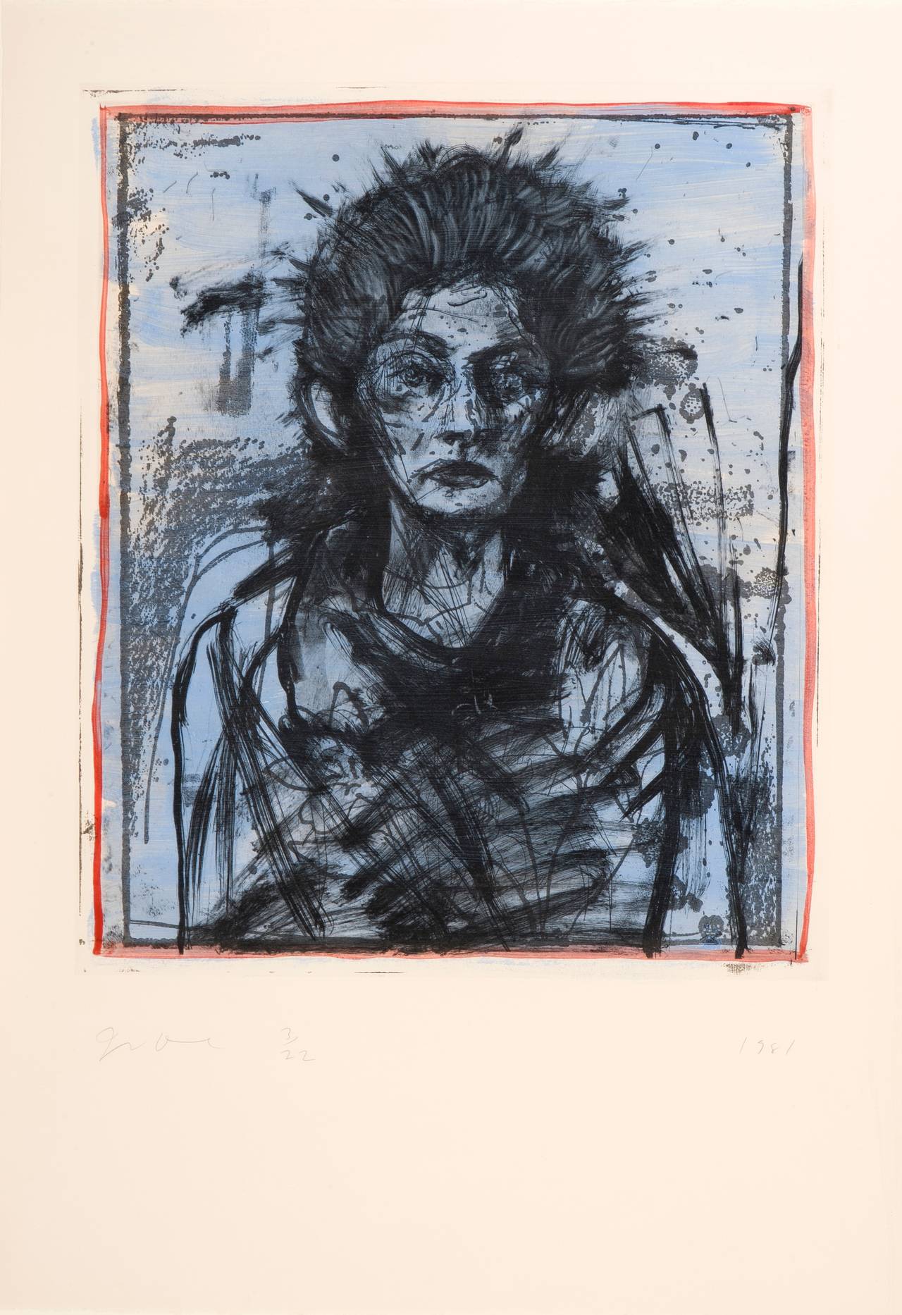 Portrait de Nancy - Print by Jim Dine