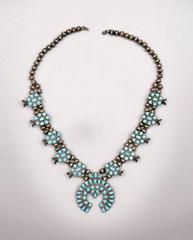 Zuni Turquoise Necklace, circa 1890, American Indian Art