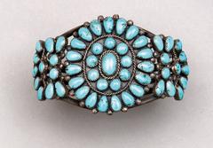 Zuni Turquoise Bracelet, circa 1900, American Indian Art