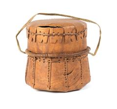 American Indian Art, Small Basket of Saskatchewan Cree, Canada, Circa 1910