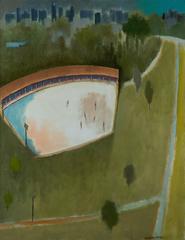 herman maril paintings for sale Central Park Skaters