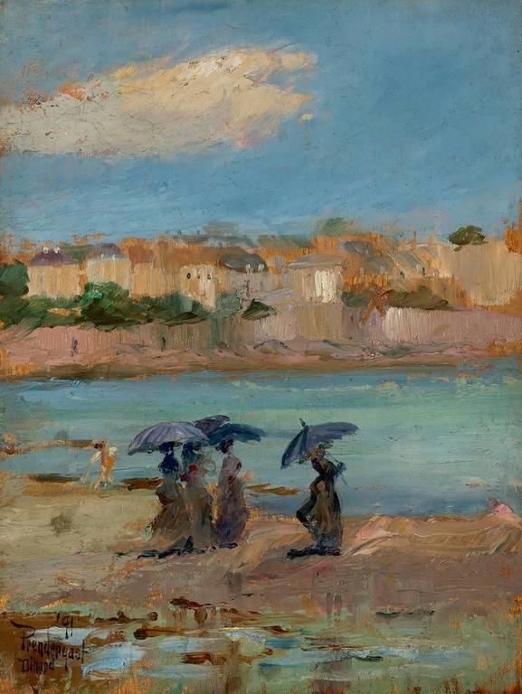 Maurice B. Prendergast Landscape Painting - Dinard
