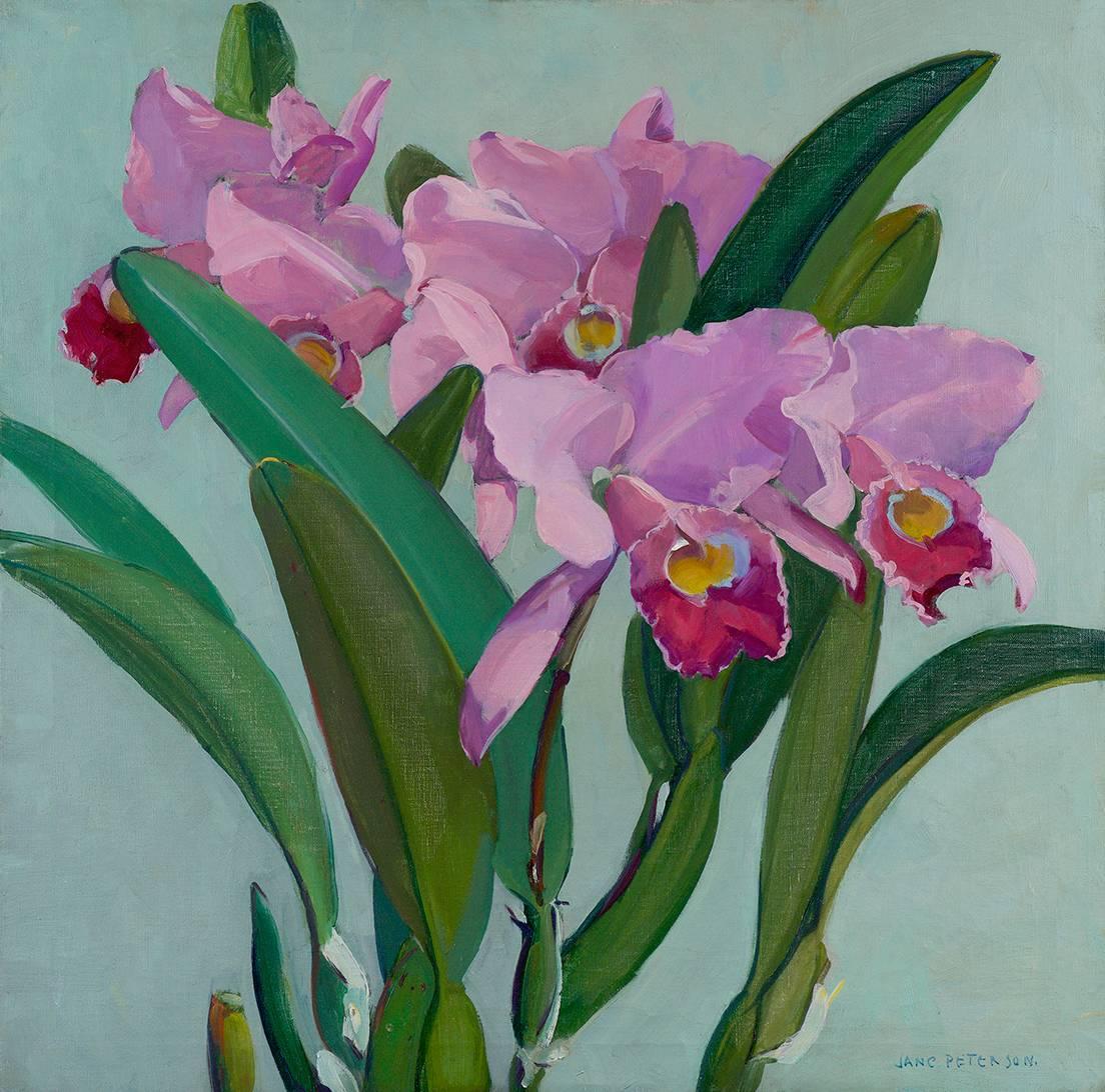Jane Peterson Still-Life Painting - Cattleya Orchids