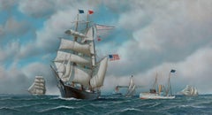 The Bark Columbia (Ships in New York Harbor)