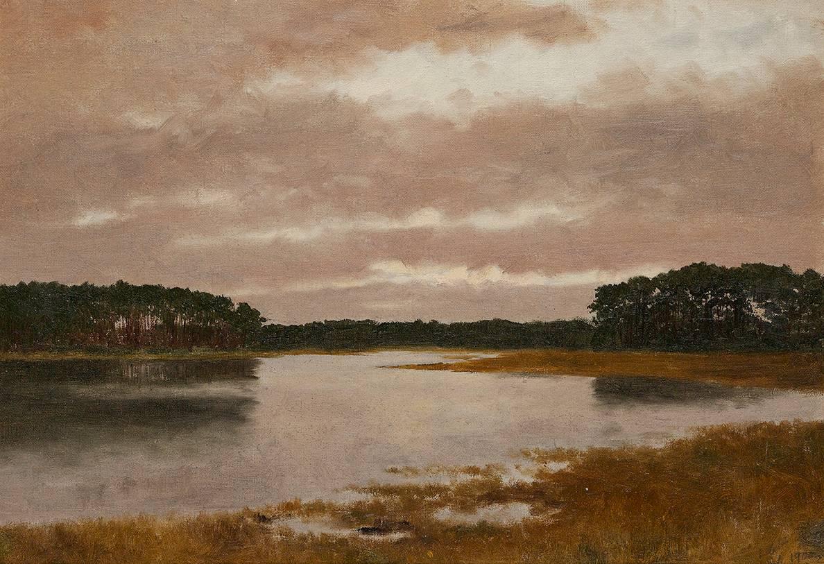 Lockwood De Forest Landscape Painting - Marsh Scene