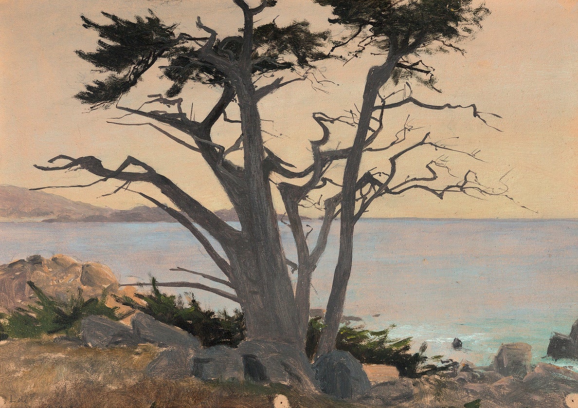 Lockwood De Forest Landscape Painting - Along the California Coast