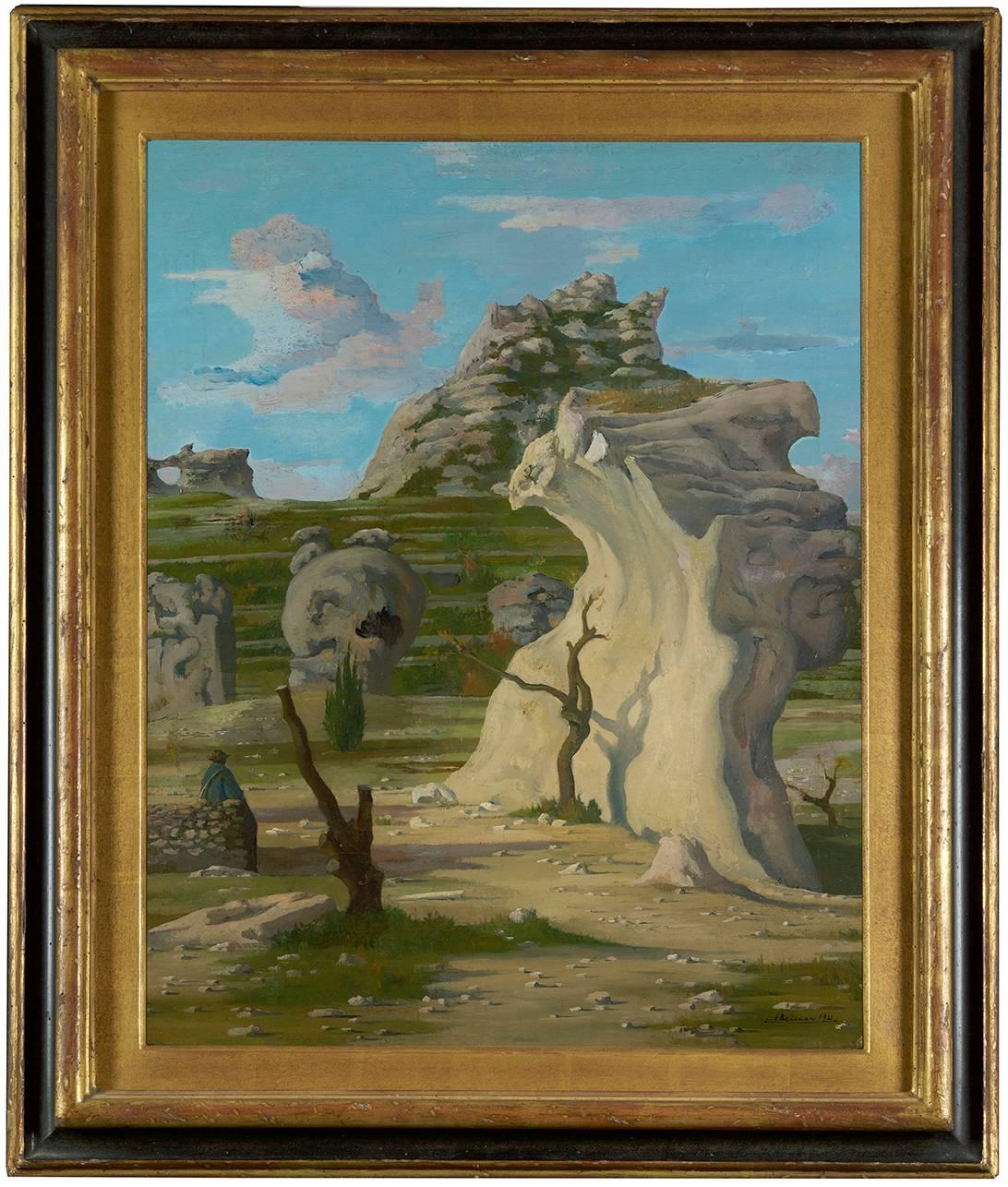 Rochers Du Val d’Enfer - Painting by Eugene Berman