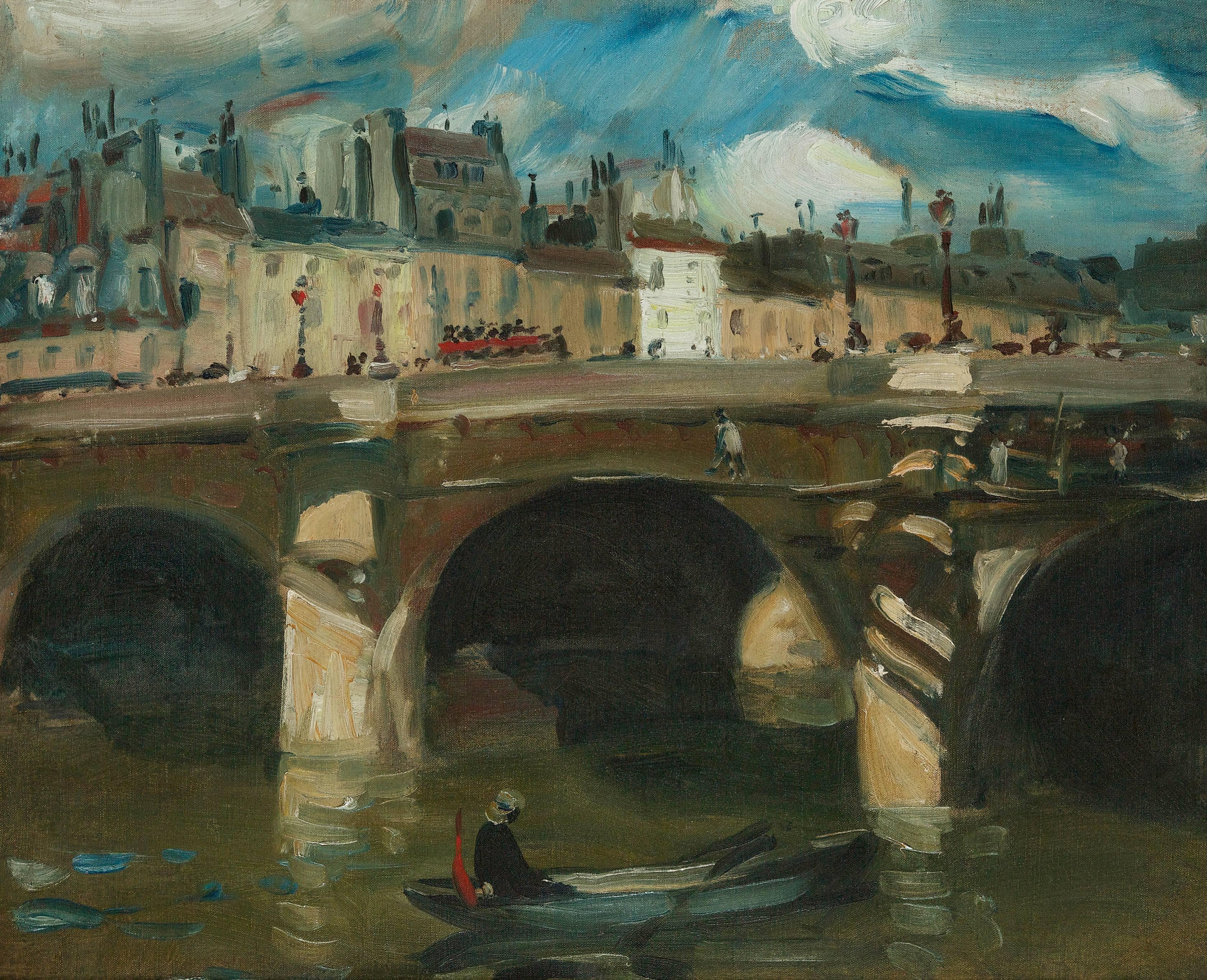 William Glackens Landscape Painting - The Seine