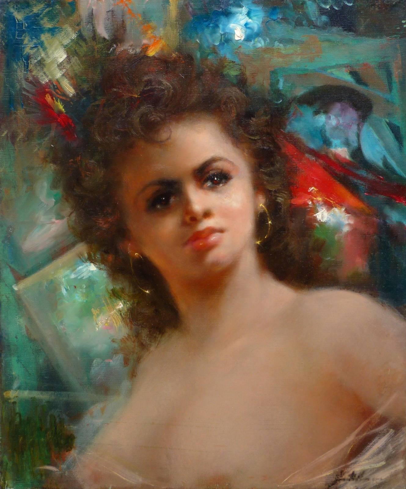 Armando GENTILINI Portrait Painting - La Princesse Napolitaine