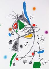 Joan Miró - Abstract Composition Green Blue Yellow Red Black Abstract Composition Green Blue Yellow Red Black