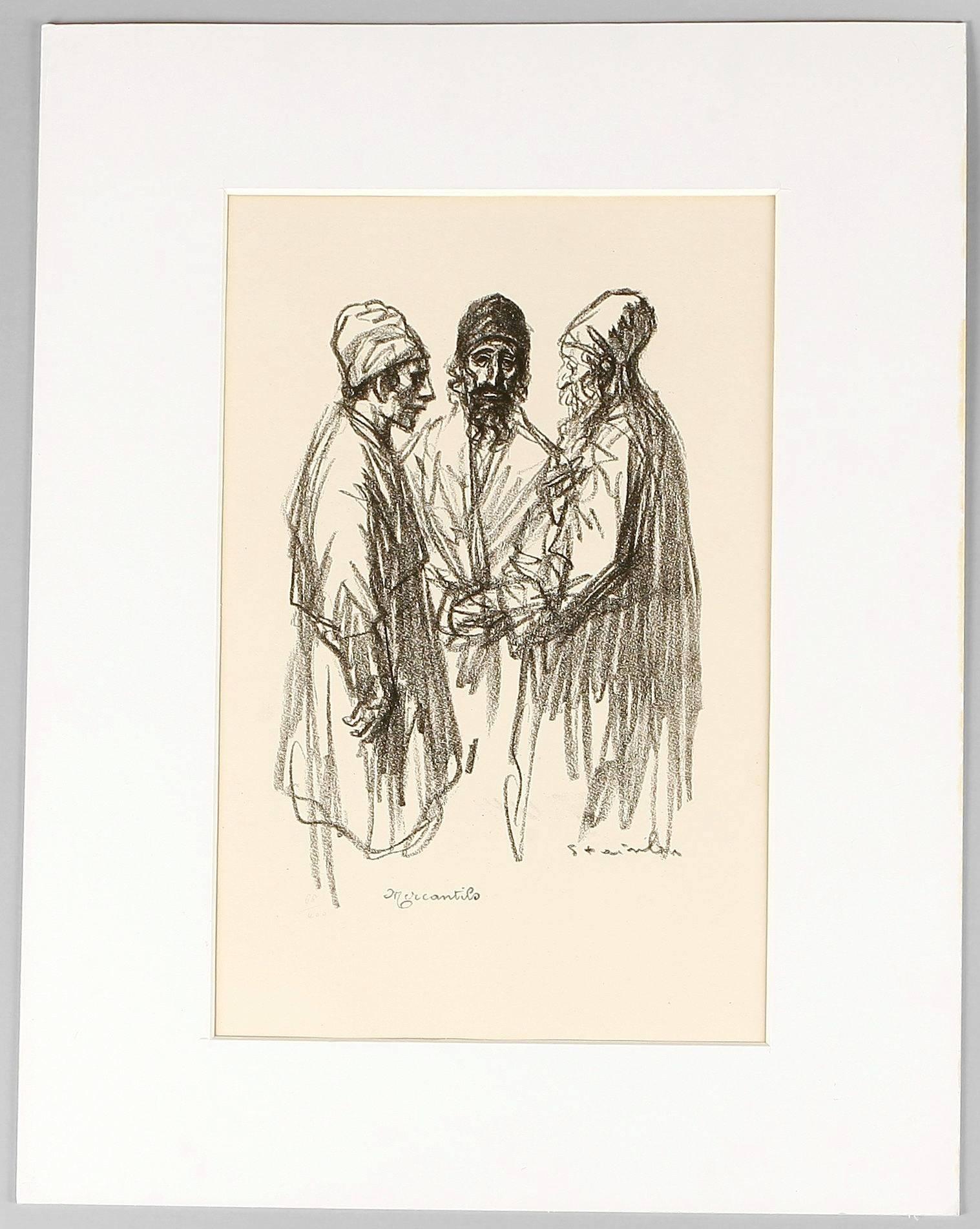 Les Marchands - The Dealers - Mercantilo - Print by Théophile Alexandre Steinlen