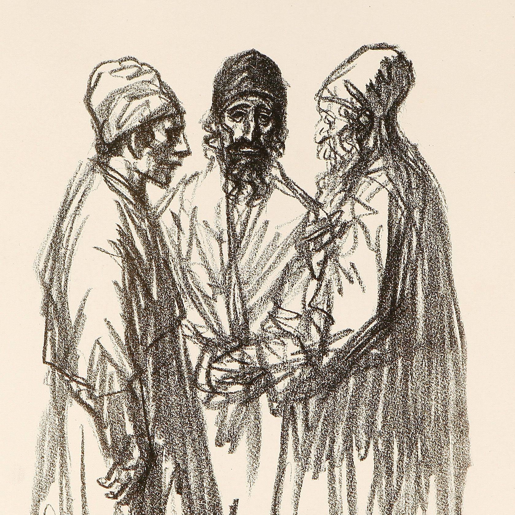 Les Marchands - The Dealers - Mercantilo - Impressionist Print by Théophile Alexandre Steinlen