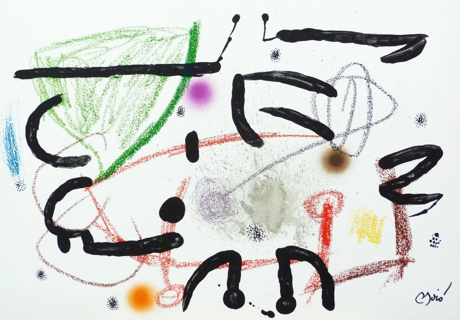 Joan Miró Abstract Print - Maravillas con variaciones acrosticas: one plate