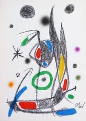 Abstract Composition in black blue red yellow purple orange and green, 1975 10