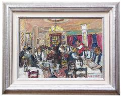 Inside the hungarian restaurant Paprika located in Paris France