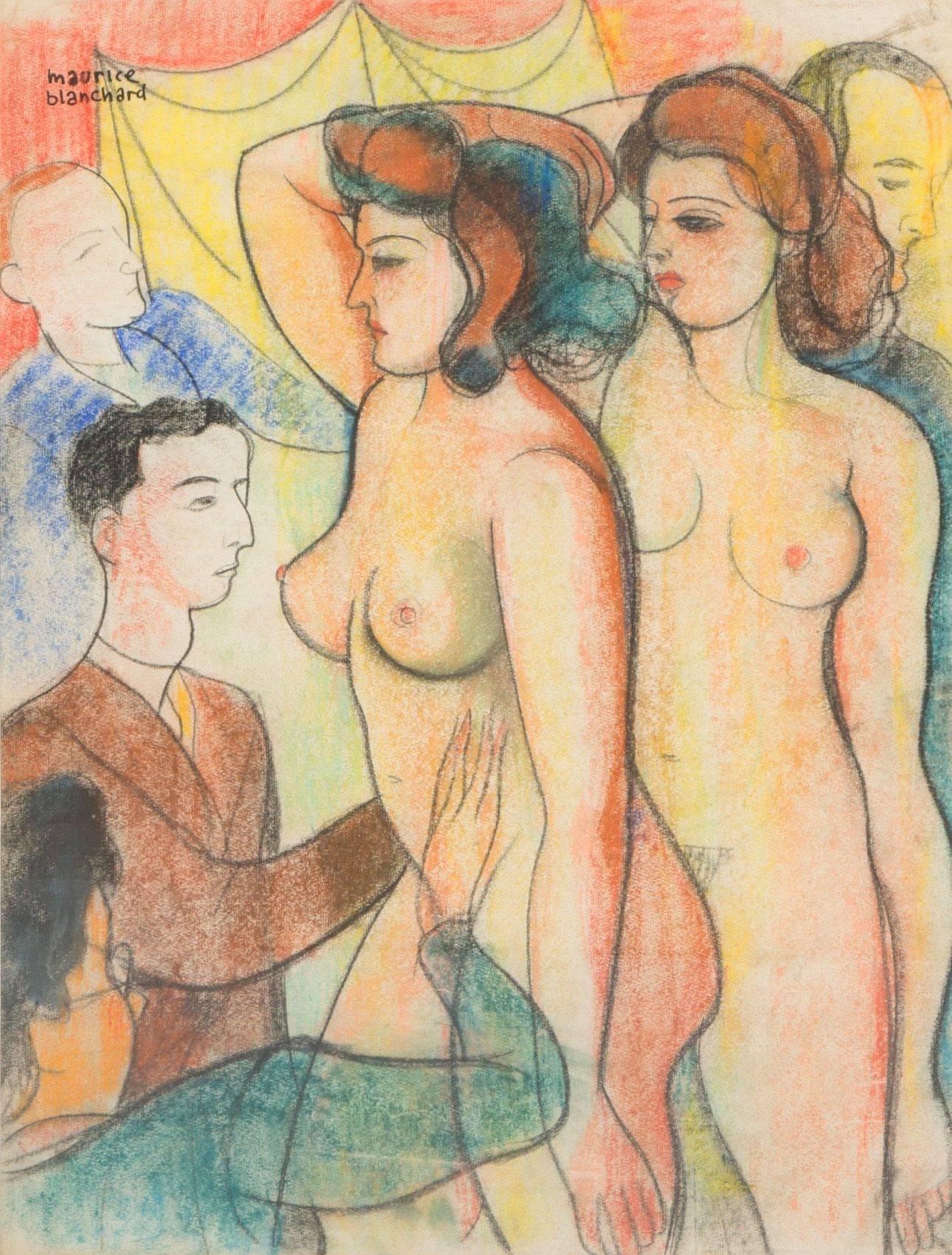 Maurice Blanchard Nude - The nude woman models