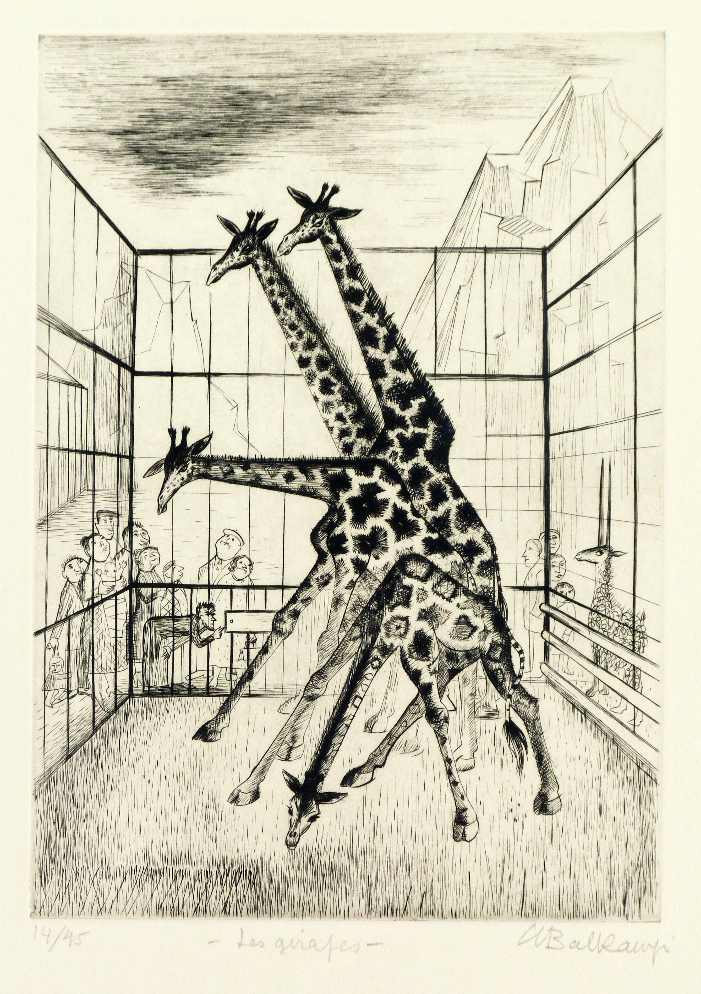 Suzanne Balkanyi Animal Print - The Giraffes