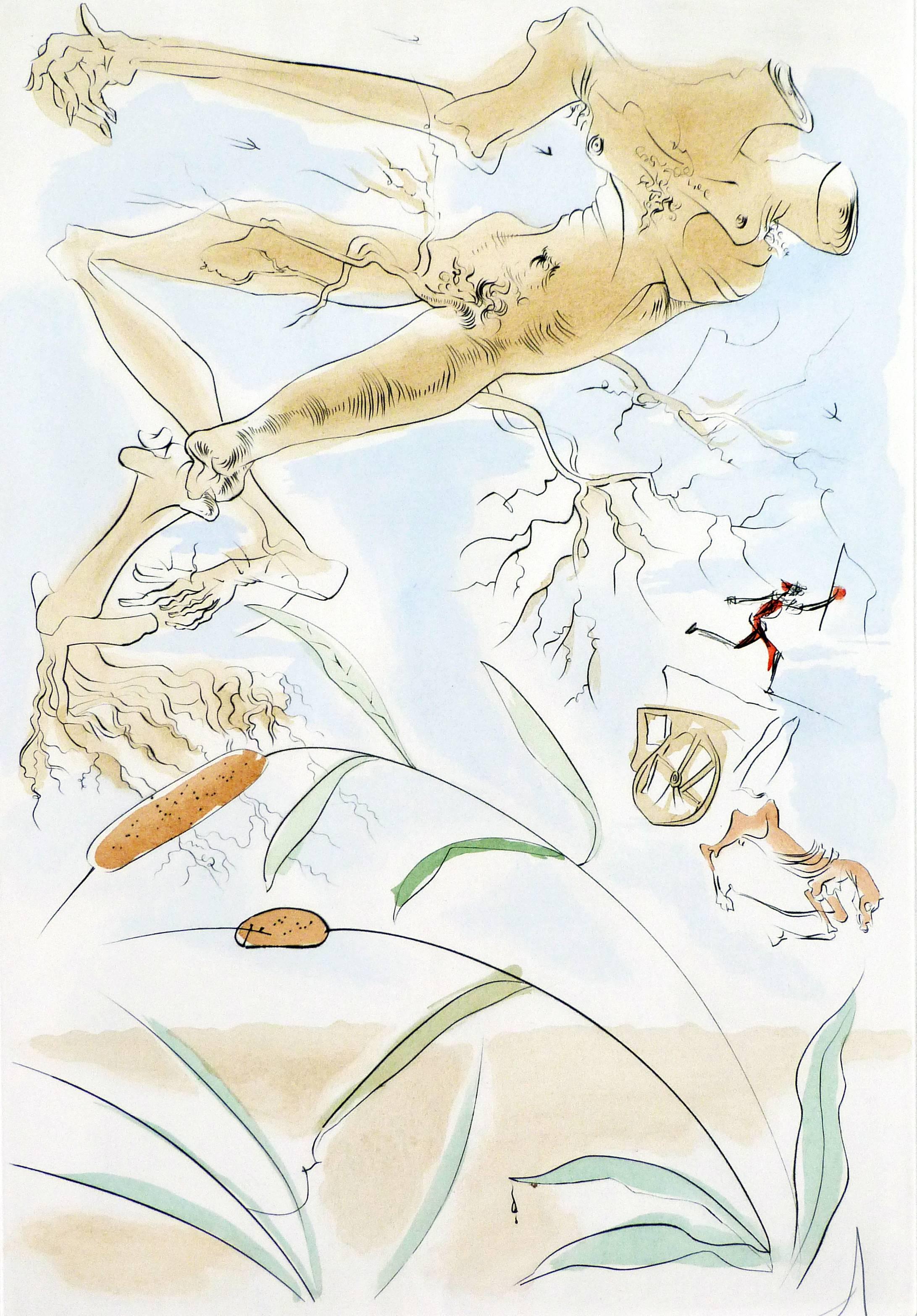 Salvador Dalí Abstract Print - Surrealist Composition