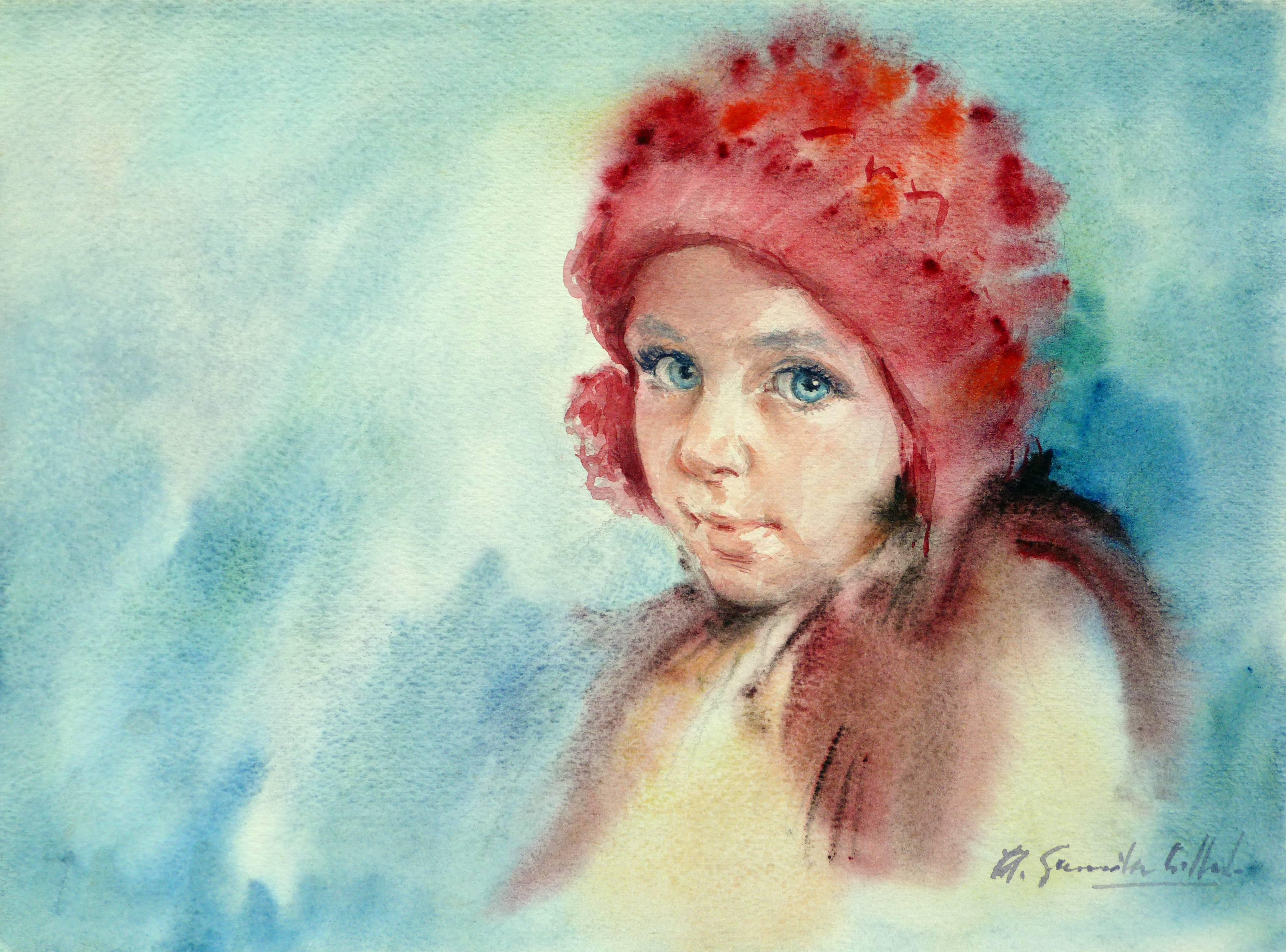 Antonio Gonzalez Collado Portrait - A little Girl