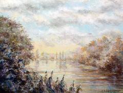 A landscape of Yonne in France