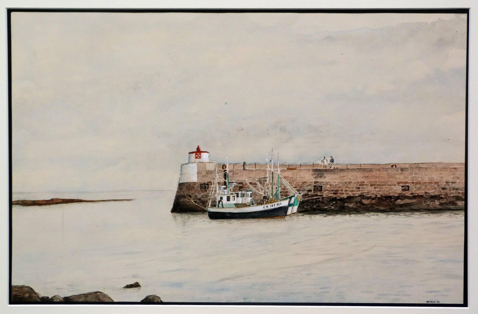 Pierre BUANNIC Landscape Art - The seaport of Barfleur