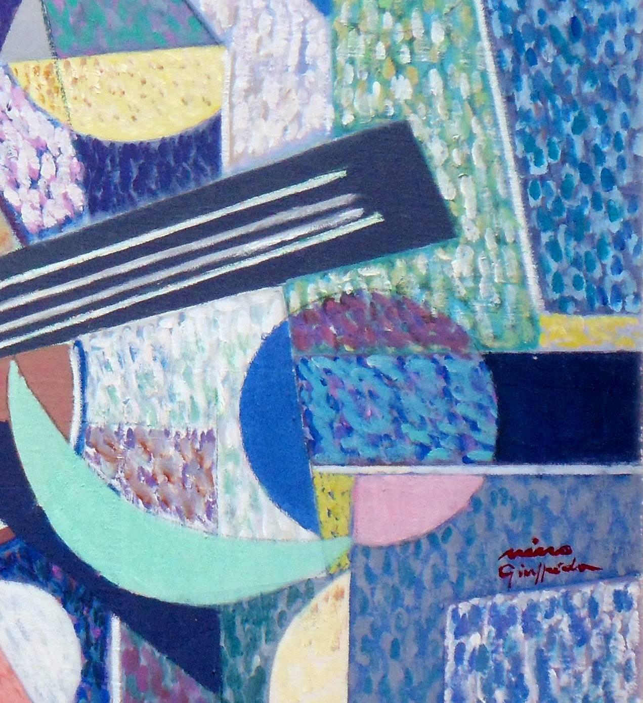 Vibration's Guitare - Painting by Nino Giuffrida