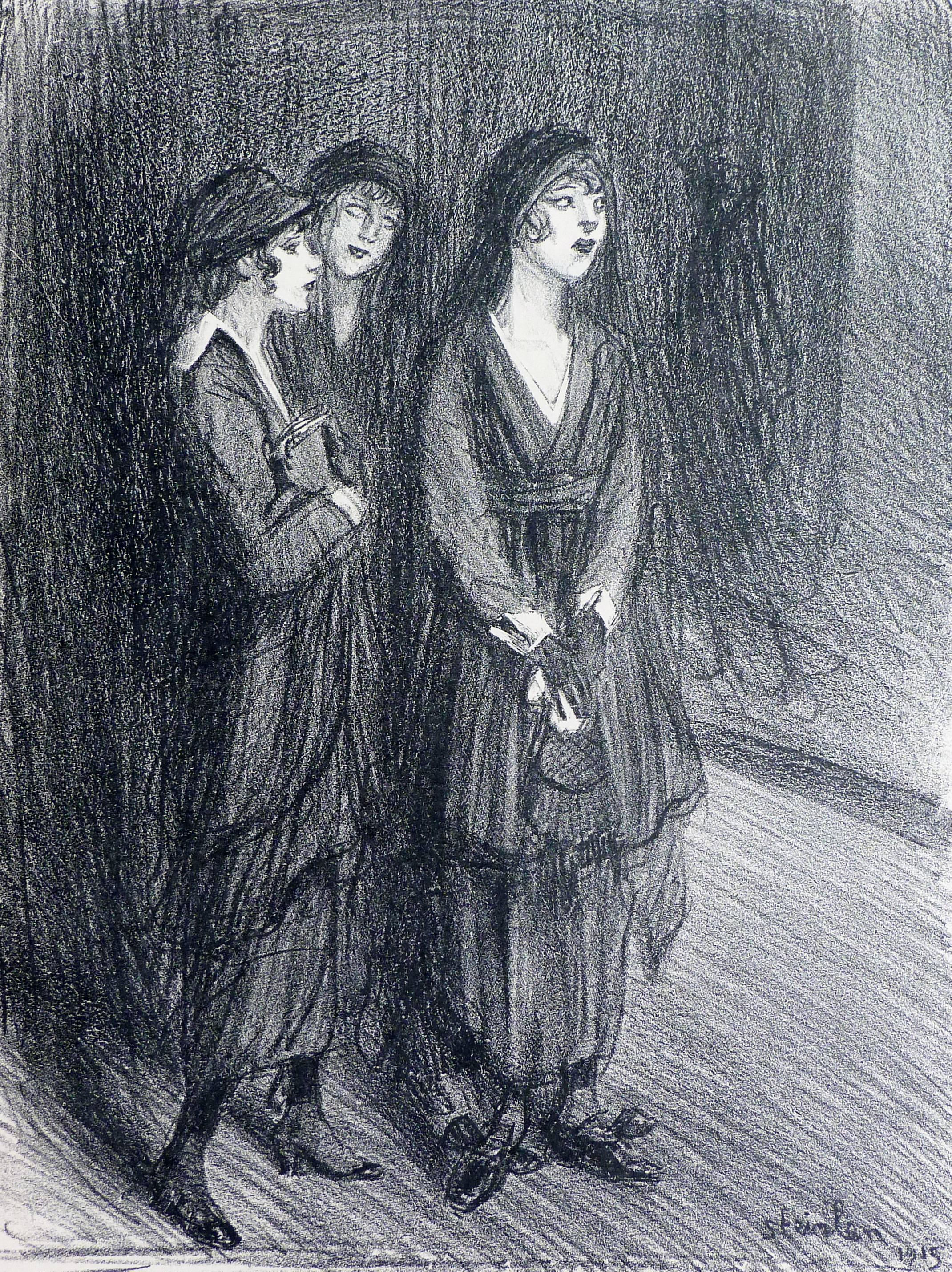 Théophile Alexandre Steinlen Interior Print - Womans 1915