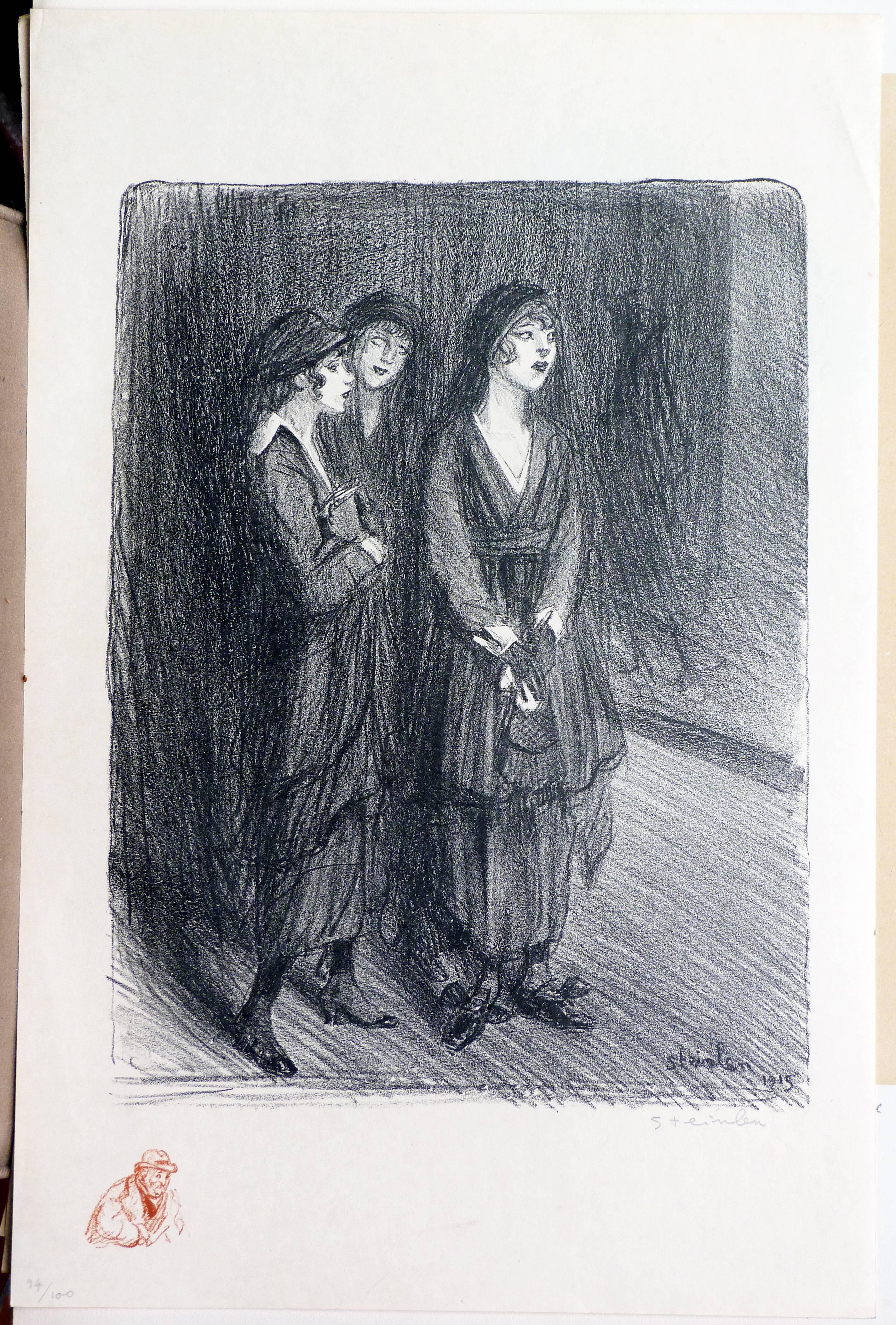 Womans 1915 - Print by Théophile Alexandre Steinlen